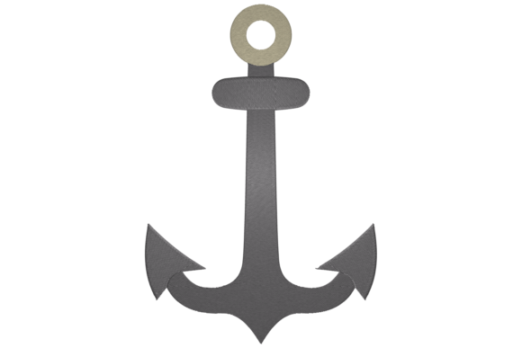 Anchor Navy Embroidery Design