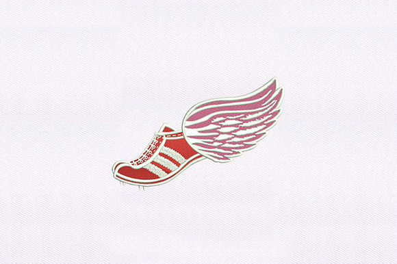 Flying Red Shoe: A Seasonal Embroidery Gem
