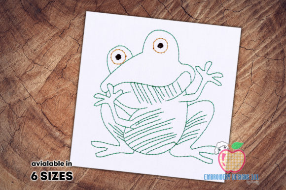 Funny Cartoon Frog Quick Stitch